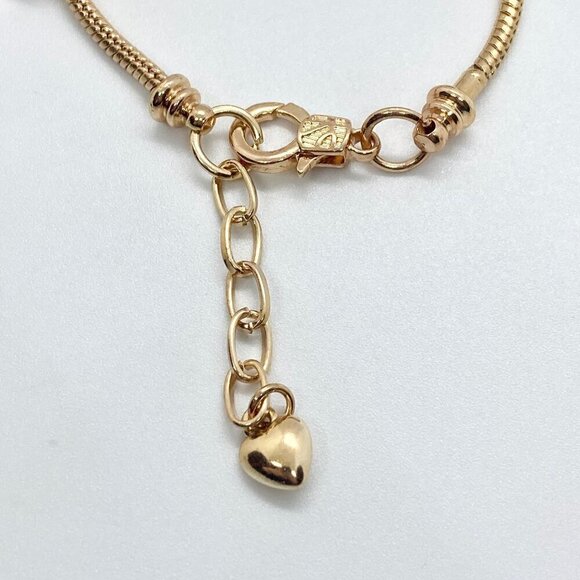 Taylor Swift Lover Gold Tone Snake Style Charm Bracelet - Picture 7 of 9